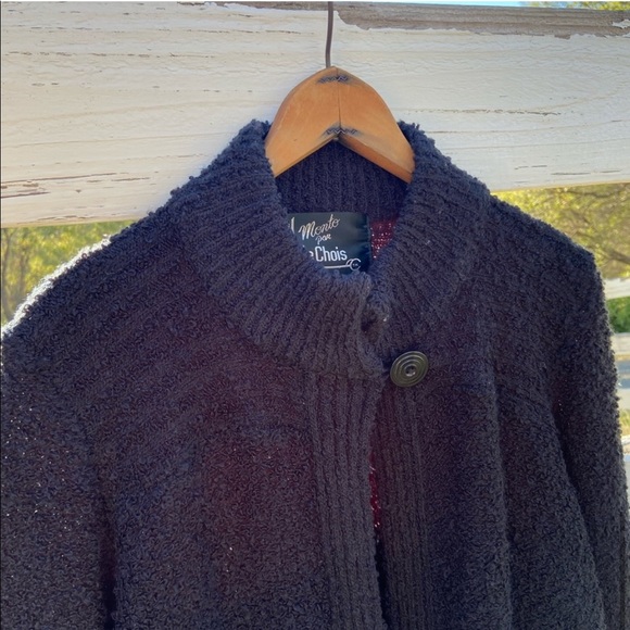 SOLD | Vintage | Long Oversized Bouche Knit Cardigan - Picture 9 of 16